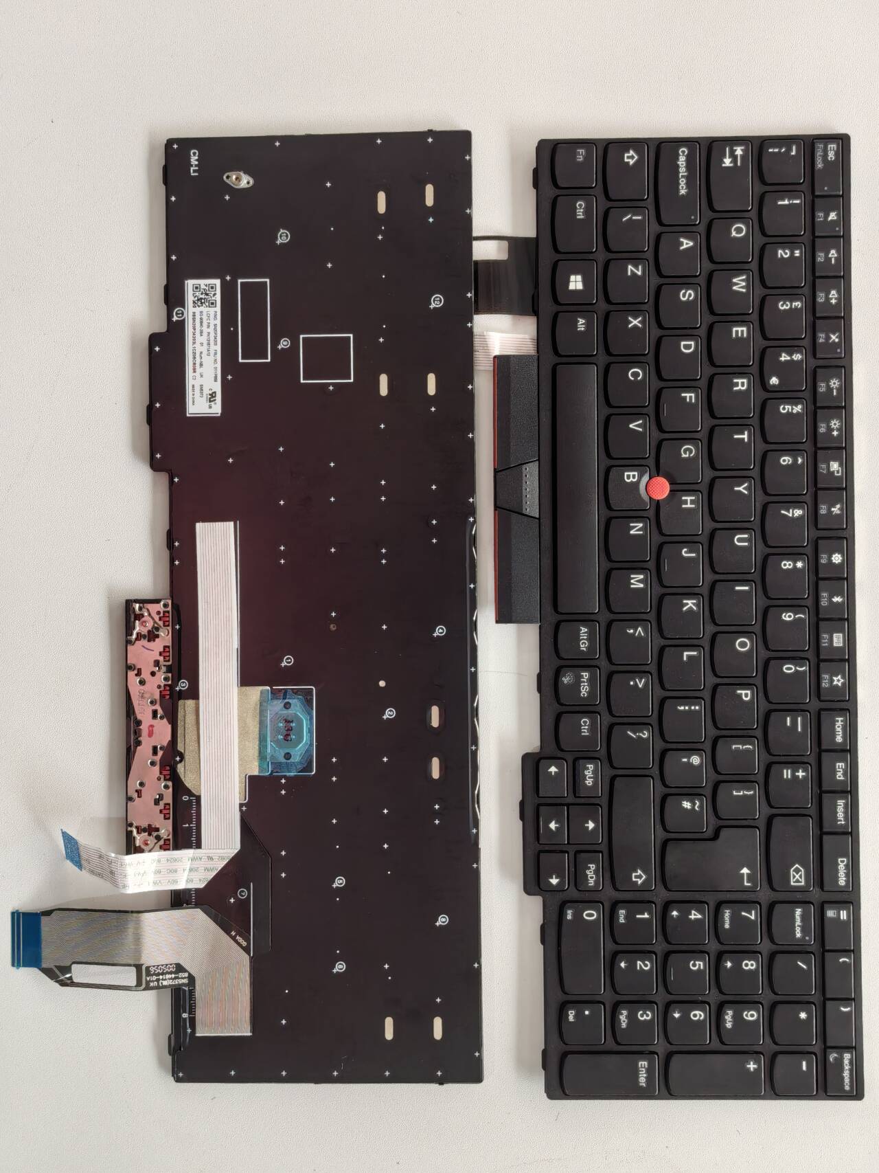 Picture of New Replacement Laptop Keyboard For IBM E580/E585/E590/T580S/L590/L580/P52/P53/P73 BLACK FRAME BLACK UK Layout
